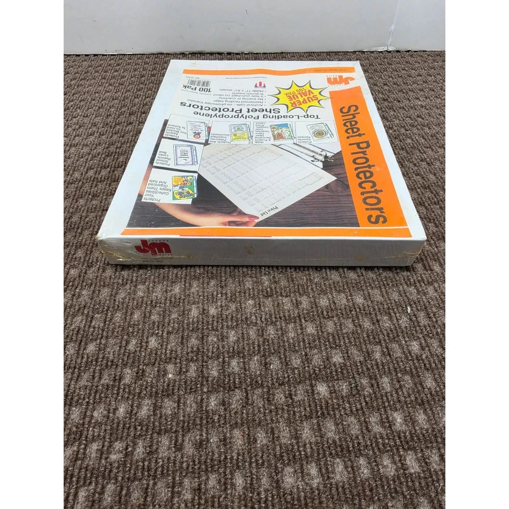 Avery Open Box 40 Sheets & Joshua Meier Sheet Protectors 100 Pack Bundle Sealed